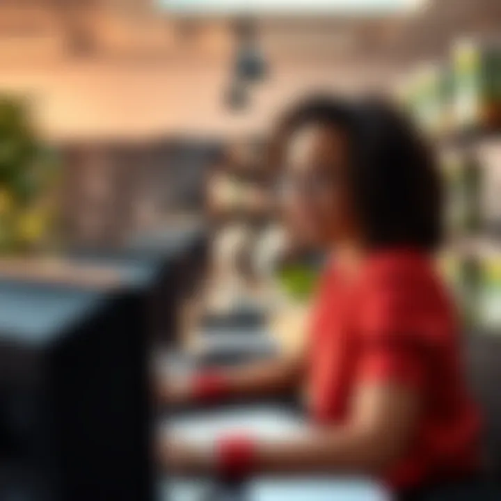 A dynamic workspace showcasing innovative entrepreneurial solutions.