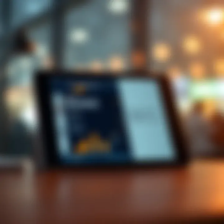 Utilizing Budgeting Tools for Financial Growth A smart budgeting tool on a digital device