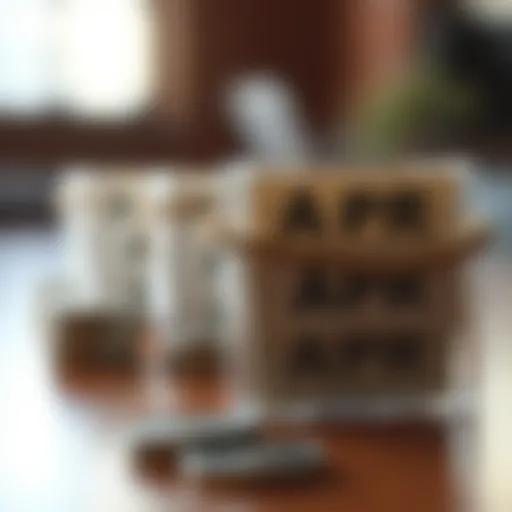 Understanding Different APR Rates Visual representation of varying APR rates