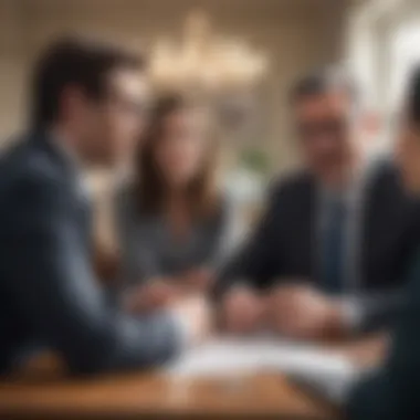 Engaging in Meaningful Financial Conversations Diverse professionals engaged in finance discussions