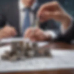 Visual representation of financial planning concepts