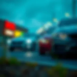 Visual representation of various car financing options