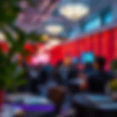 Corporate Event Under Insurance Protection A serene setting showcasing a successful corporate event under insurance protection