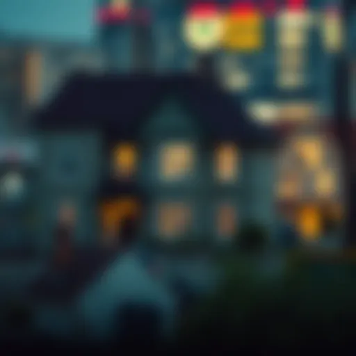 Conceptual representation of fluctuating interest rates