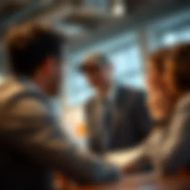 Strategizing with a Real Estate Agent A real estate agent discussing strategies with clients