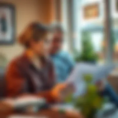 Reviewing Appraisal Documents A thoughtful couple reviewing documents related to home appraisal