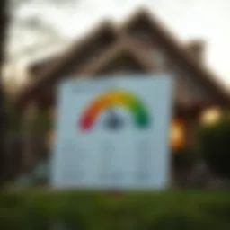 Visual representation of credit score tiers