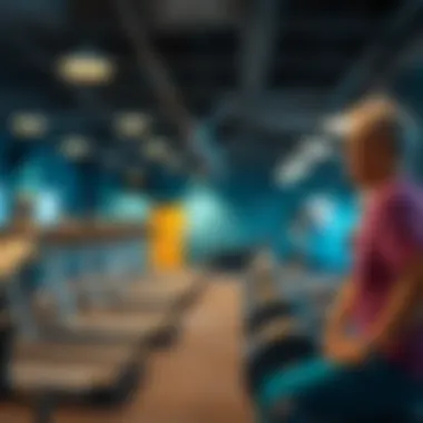 Welcoming Gym Space for Senior Fitness A serene gym environment catering to seniors