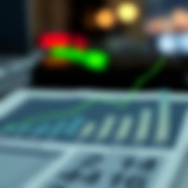 Graph depicting market trends in transaction pricing