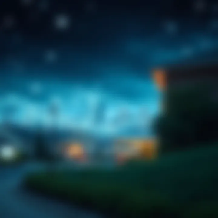 The Role of Technology in Real Estate Commissions A digital landscape illustrating the impact of technology on real estate commissions