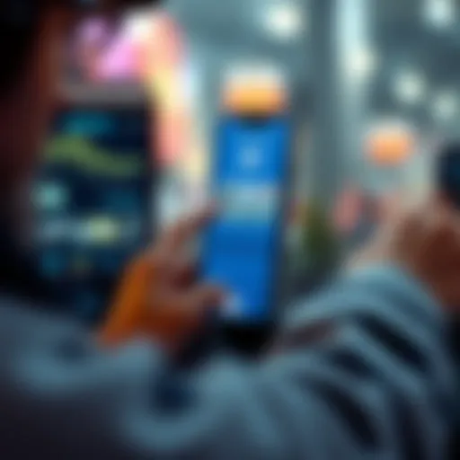 User navigating the Synchrony Care Credit App interface