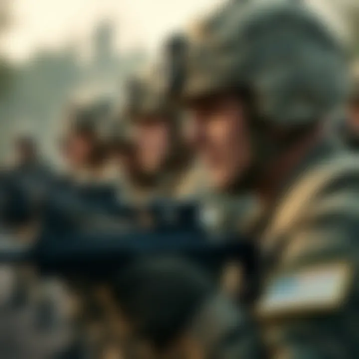 Combat Training and Enlistment Bonuses Combat training session showcasing military recruits in action