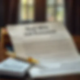 Depiction of a Last Will and Testament document