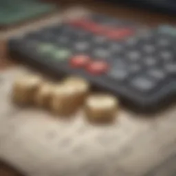 Visual representation of profit calculation