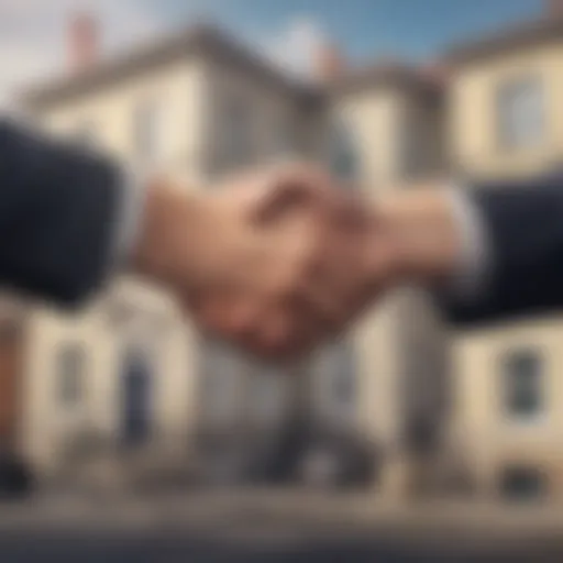 A confident handshake between a buyer and seller