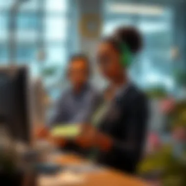 Customer Service Support for Green Dot Users Customer service representative assisting a user