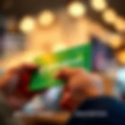 Close-up view of a Green Dot card revealing its features