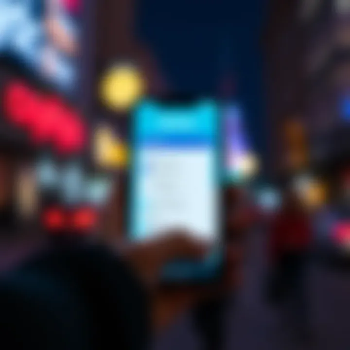 Venmo Interface Features Visual representation of Venmo's interface showcasing features